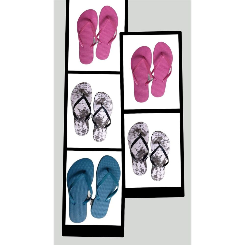 West Loop Women's NEW M & L size Flip Flops (5 Pair Reseller Bundle)
